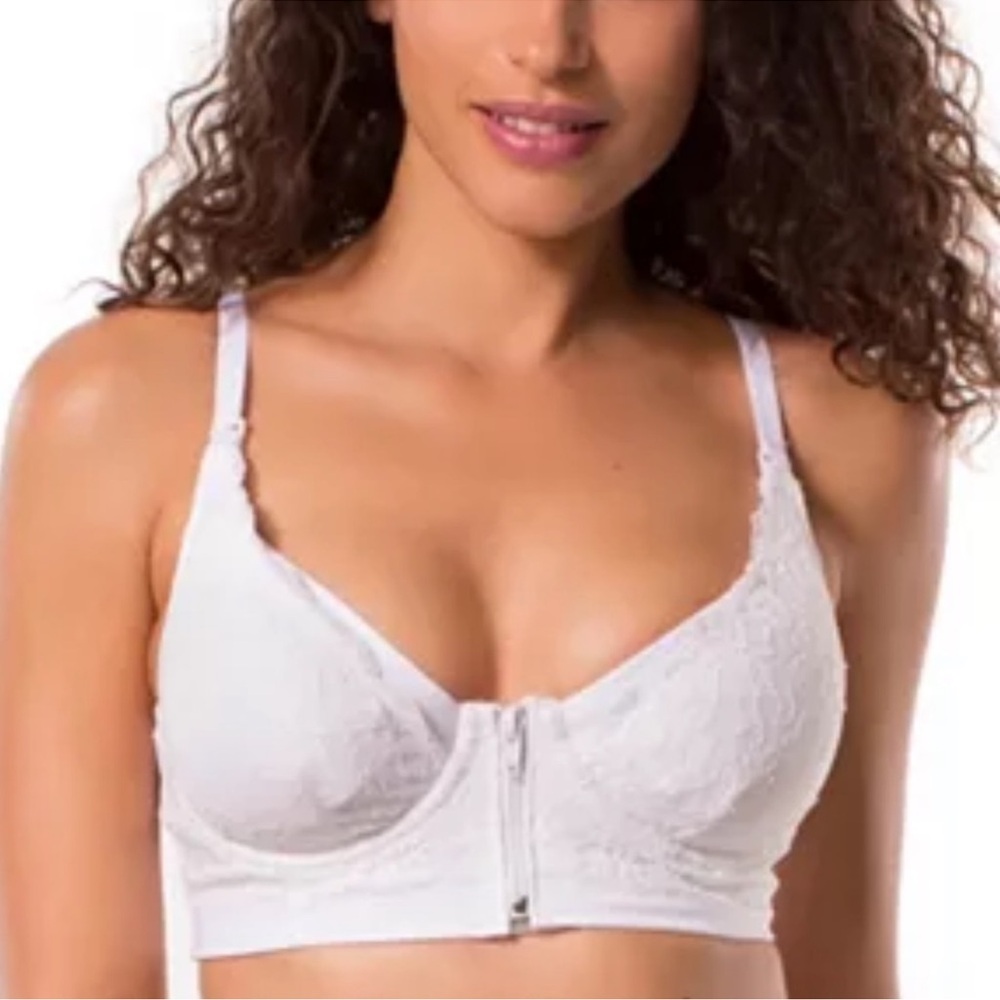 Rosie Pope Pip & Vine Two in One Nursing and Pumping Bra White